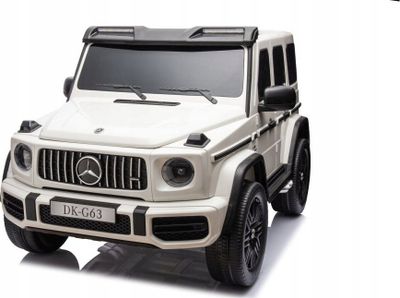 Makina elektrike për kalamaj Mercedes G63 XXL, 4x4, me bateri, e bardhë