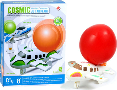 Set për me ndërtu aeroplan kozmik Cosmic ZA2039, me balonë, për me lye me bojë, shumëngjyrësh