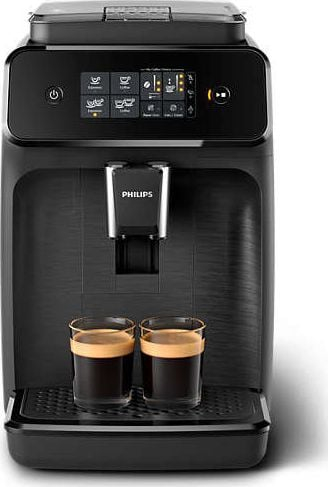 Aparat kafeje automatik Philips EP1200/00, mulli integruar, depozitë uji, i zi