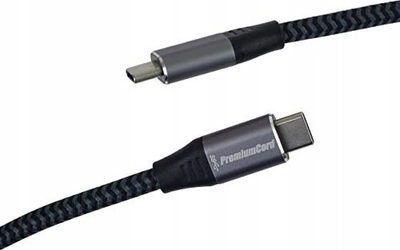 Kabllo USB PremiumCord USB C në USB C ku31ct15, 1.5 m, USB 3.2 Gen 1, e zezë