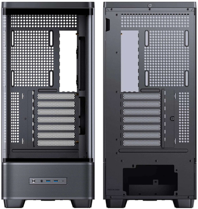 Kuti kompjuteri Jonsbo TK-5, Midi-Tower ATX, xham i temperuar, e zezë