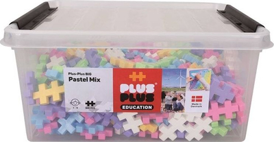 Lodra ndërtimi Plus Plus BIG Pastel Mix, 400 copa, ngjyra pastel