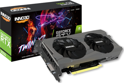 Kartelë grafike INNO3D GeForce RTX 3050 Twin X2 V2, 6GB GDDR6, 128 bit, gri