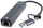 Hub USB PremiumCord USB C në USB A, 3x USB 3.2, Gigabit Ethernet, gri