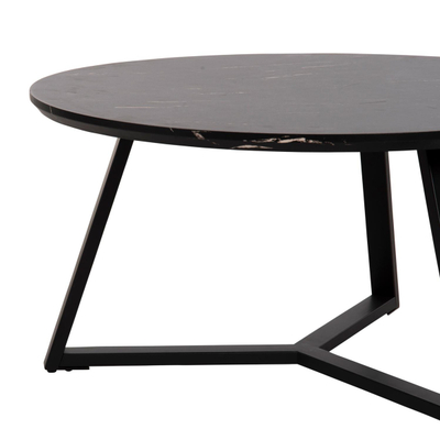 Tavolinë e rrumbullakët për kafe Φ80x42Hcm (HM9586.01), zezë