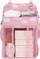 Organizues krevati për bebe AG637C Baby Crib Caddy, me shumë xhepa, prej poliestëri, rozë