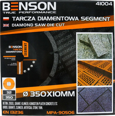 Disk diamanti Silver D.Stoner, 350mm, segmentuar, i zi