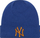 Kapele beanie New Era New York Yankees MLB League Essential Cuff, madhësi UNI, blu portokalli