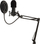 Mikrofon streaming Nedis, USB, me boom stand dhe pop filter, i zi