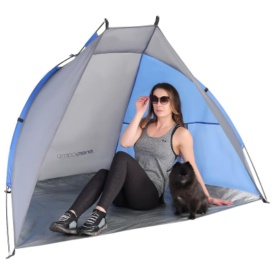 Çadër plazhi Royokamp Beach Shelter Sun, për 1-2 veta, mbrojtje UV, gri-blu