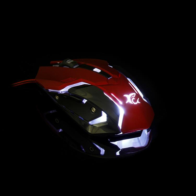 Mouse Gaming White Shark Caesar GM-1604 , i kuq