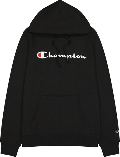 Bluzë me kapuç Champion Hooded Sweatshirt M 220253.KK001, për burra, me logo, e zezë