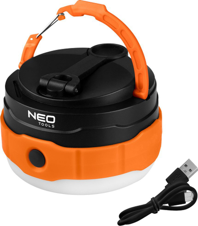 Кампинг ламба NEO Tools 99-118, 3 во 1, 500 lm, бела