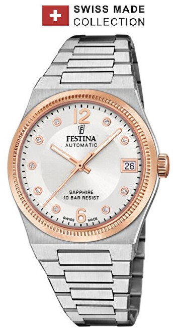 Orë dore për femra Festina 20031/1, e argjendtë