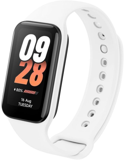 Rrip silikoni sportiv Fixed për Xiaomi Smart Band 8 Active 9 Active, i bardhë
