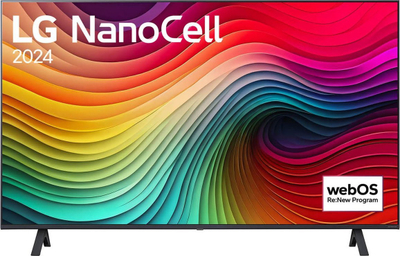 TV LG NanoCell 43", 4K UHD, Smart TV me webOS, ngjyrë e zezë