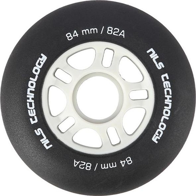 Rrota patinash Nils, set me 4 copë, 84 mm, 82A, të zeza
