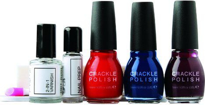 Set manikyri Rio Crackle Nails Party RIO NCRP, efekt crackle, për thonj për festa