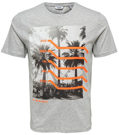 Maicë Only & Sons Petal Ss Fitted Tee Camp mOL0278-L