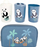 Set gjërash banjoje për kalama Douceur d'intérieur Blue Panda, 4 pjesë, plastikë, blu