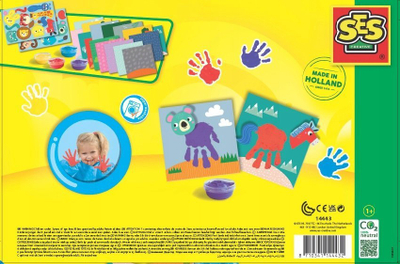 Set pikture me gishta SES Creative My First Handprint Animals, për kalamaj, shumëngjyrësh
