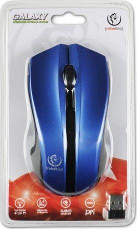 Maus Rebeltec GALAXY, wireless, USB, i zi dhe i kaltërt