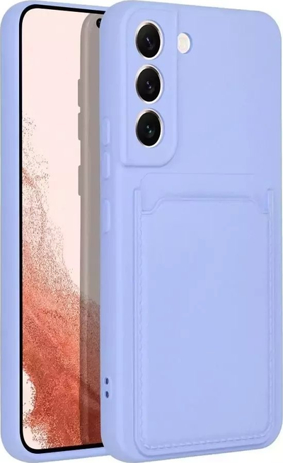 Калјоф за телефон Forcell за Samsung Galaxy A53 5G, мек силикон, со џеб за картички, виолетов