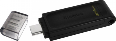 USB C Kingston DT70, 256GB, e zezë