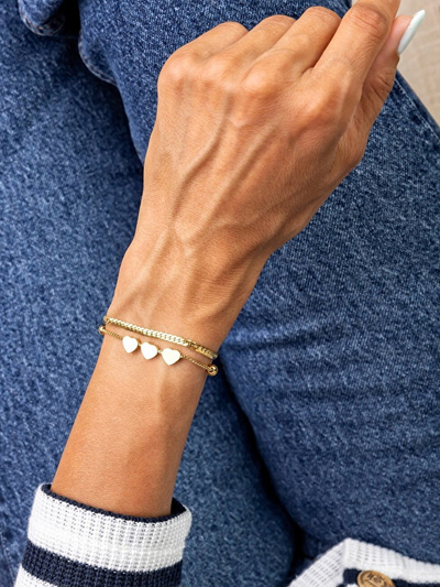 Byzylyk Golden Bracelet, metal i artë, dizajn elegant, i artë