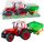 Lodër traktor me mbjellëse, 34 cm, i kuq