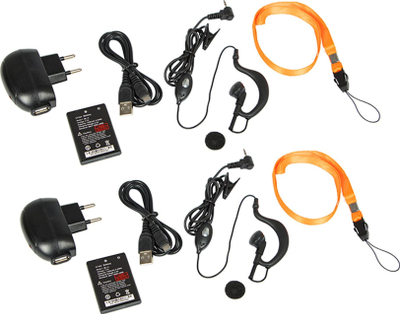 Radiotelefon Baofeng BF-T6 Panda, set 2 copë, PMR, i zi