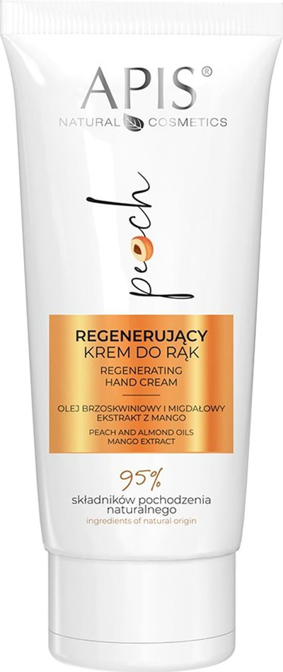 Krem duarsh Apis Peach, rigjenerues, me vaj pjeshke dhe bajame, 50ml