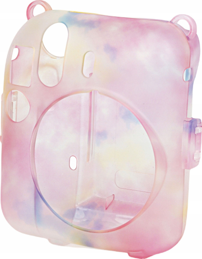 Kuti mbrojtëse LoveInstant për Fujifilm Instax Mini 12, me xhep për foto, multicolor e errët