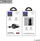Karikues makine Joyroom Wise Series C-A02, 3.4A, 2x USB me kabllo Micro USB 1m, i zi