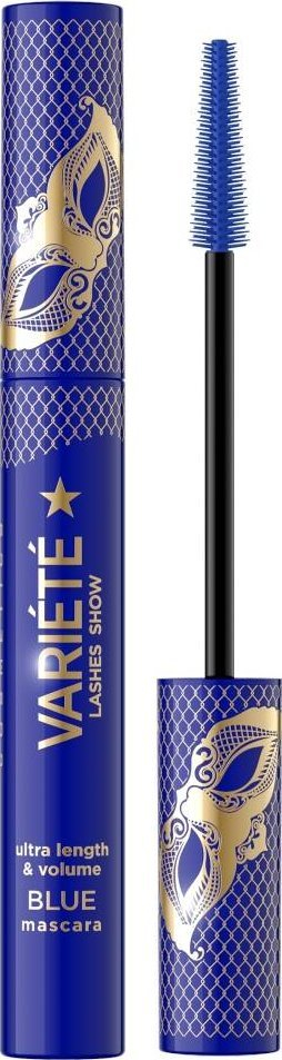 Maskarë Eveline Variete Lashes Show, volum dhe zgjatje, blu