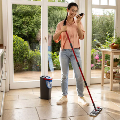 Mop i sheshtë Vileda H2Pro Flat System, me spërkatje, ngjyrë gri