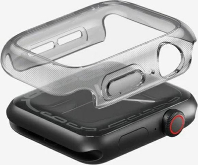 Заштитна каса Uniq Garde за Apple Watch 46mm, TPU PC, со заштита за екран, црна smoked