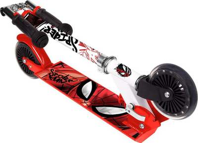 Trotinet për fëmijë Marvel Spiderman, 2 rrota, i palosshëm, i kuq