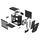 Kasë Fractal Design Torrent Nano RGB Black TG Light Tint, e zezë