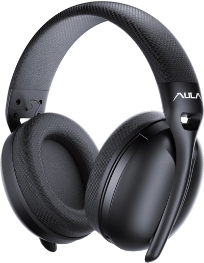 Kufje gaming pa tel AULA Mountain S6, 2.4GHz Bluetooth, me mikrofon, ngjyrë bezhë Milk Tea
