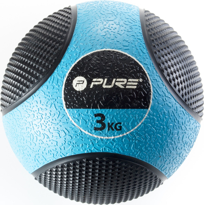 Медицинска топка Pure, 3kg, темно сино