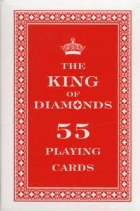 Karta loje King of Diamonds, 55 letra, shumëngjyrëshe