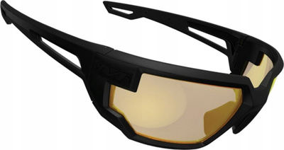 Syze taktike Mechanix Type X me lente amber, me kornizë të zezë