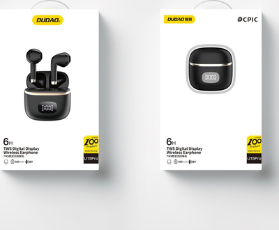 Kufje wireless Dudao U15Pro, TWS, Bluetooth 5.3, të zeza