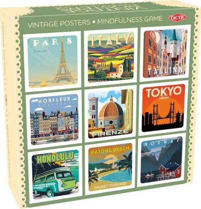 Loja me letra Tactic Vintage Posters Mindfulness Game, 48 pllaka, shumëngjyrëshe