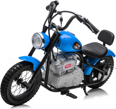 Motoçikletë elektrike për fëmijë YSCY Chopper, 1 sedilje, me pedale, e kaltër