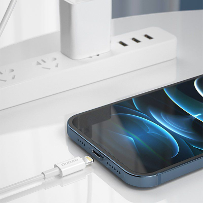 Kabllo karikimi Dudao L6X, Type C në Lightning, 1m, 18W, e bardhë