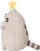 Lodër pelushi Pusheen Mascot, 14cm, me kapele ditëlindjeje, gri