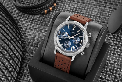 Ora dore Timex Marlin Chrono TW2W10200, kronograf, 40mm, kafe