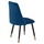 Karrige kadife VELVET 48×49×87 HM8740.08, kaltër